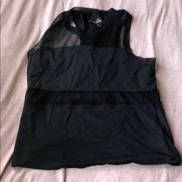 Sam Edelman athletic top tank mesh sleeveless cami - Picture 3 of 5